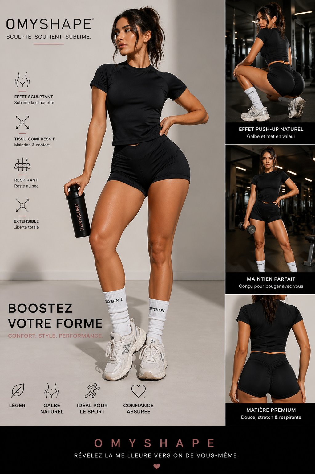2 Pieces  Sports Sets Short Sleeve Seamless Yoga Top Fitness Set Women Workout Running Sports Shorts Gym Suit